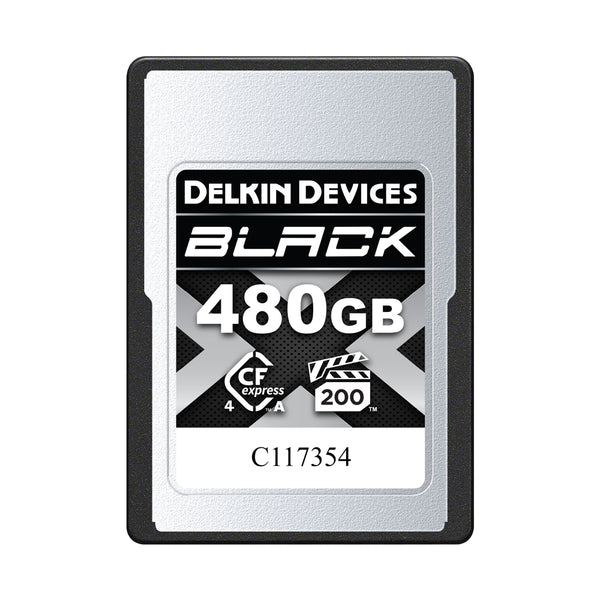 Delkin Devices BLACK CFexpress Type A 4.0 VPG200 Memory Card (480GB–96