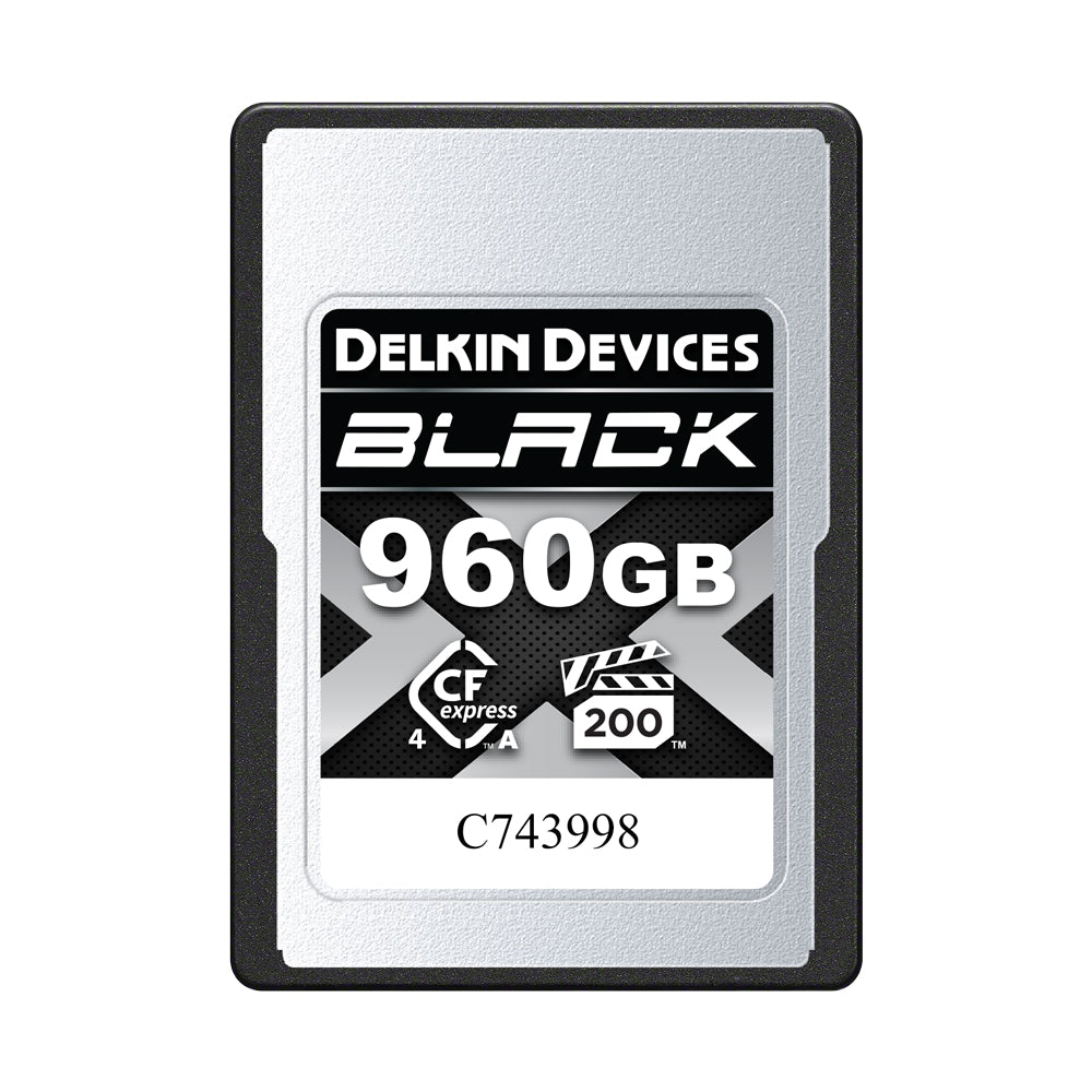 Delkin Devices BLACK CFexpress Type A 4.0 VPG200 Memory Card (480GB–96