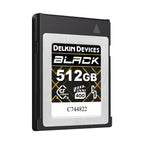 Delkin Devices BLACK 512 GB CFexpress Type B 4.0 VPG400 Memory Card Angle