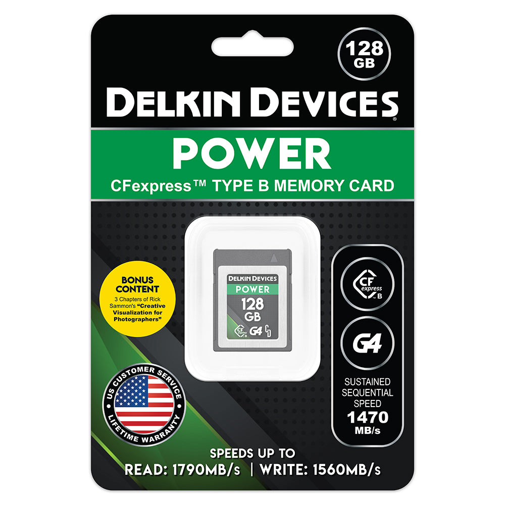 Delkin Devices 128GB POWER CFexpress Type B with Bonus Content