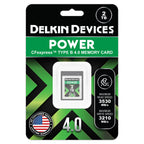 Delkin Devices POWER CFexpress Type B 4.0 Memory Card 2TB Package