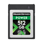 Delkin Devices POWER CFexpress Type B 4.0 Memory Card 512GB Front
