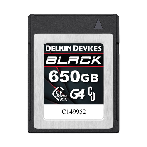 Delkin Devices BLACK CFexpress Type B 2.0 Memory Card (650GB)