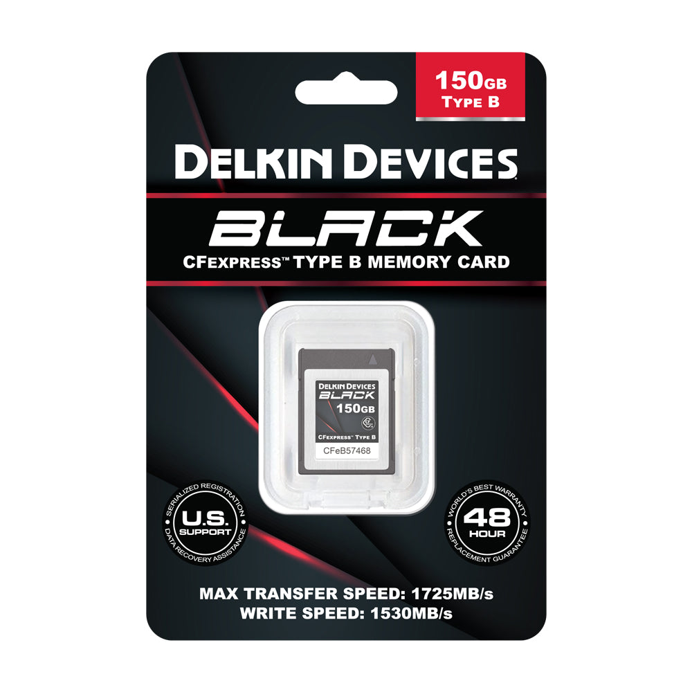 Delkin Devices BLACK CFexpress Type B Memory Card (150GB)
