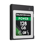 Delkin Devices POWER CFexpress Type B G4 Memory Card 128GB Angle 