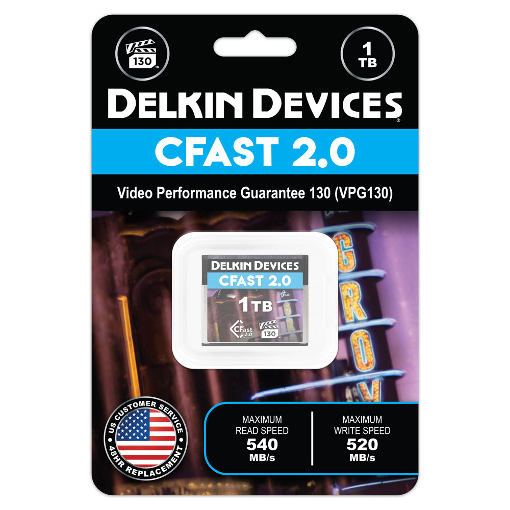 Delkin Devices CFast 2.0 Memory Card (128GB-1TB)