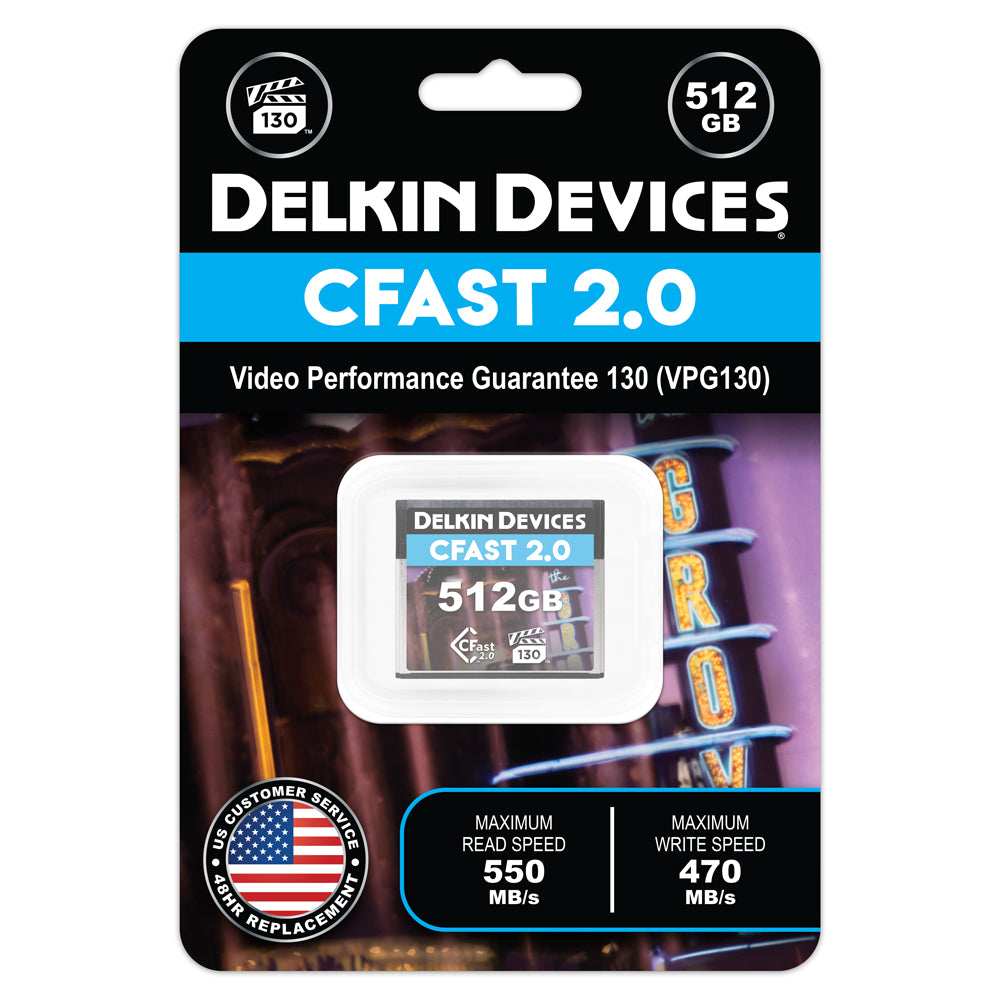 Delkin Devices CFast 2.0 Memory Card (128GB-1TB)