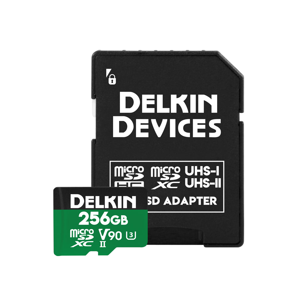 Delkin Devices POWER UHS-II 256GB V90 microSD with adapter