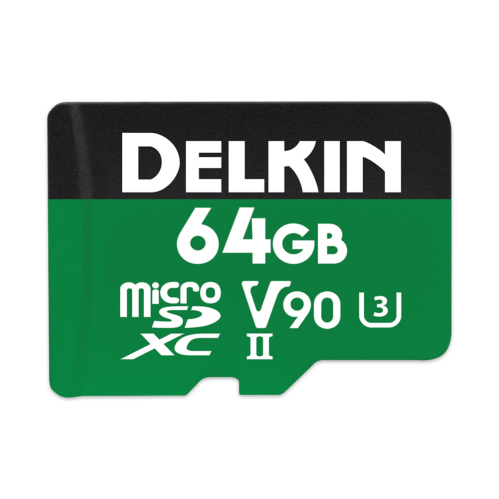 Delkin Devices POWER UHS-II 64GB V90 microSD Memory Card