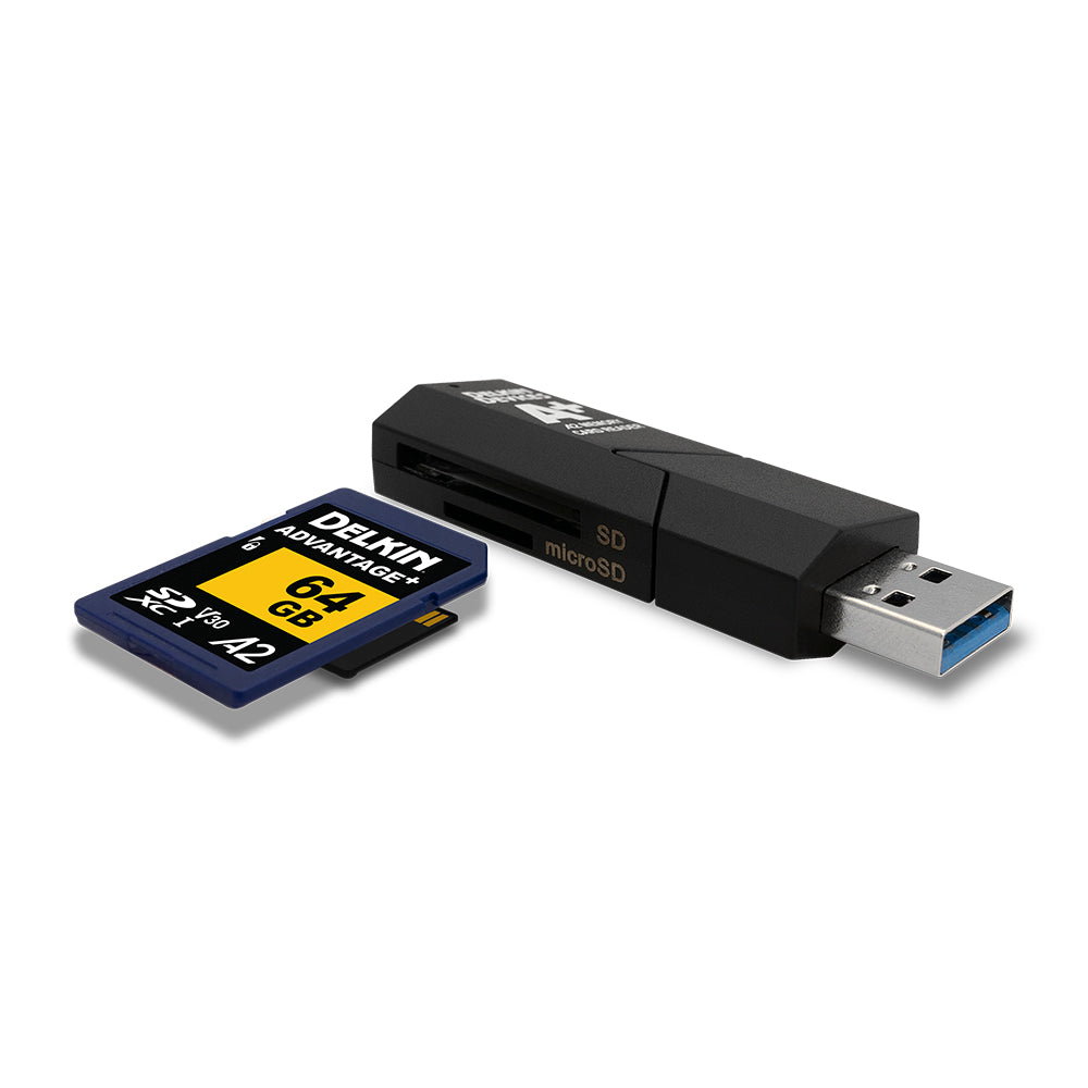 USB 3.1 SD and microSD Dual Slot Memory Card Reader (DDREADER-55)