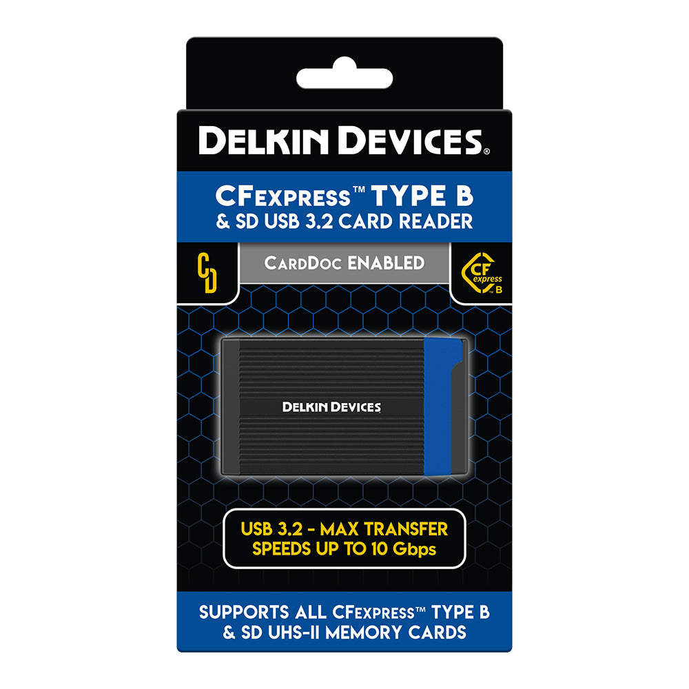 USB 3.2 CFexpress™ Type B & SD UHS-II Dual Slot Memory Card Reader (DDREADER-56)