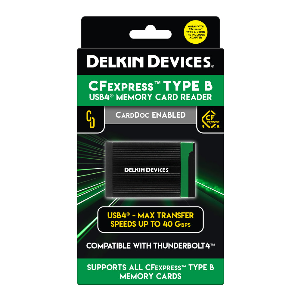 USB4/Thunderbolt™ 4 CFexpress™ Type B with Type A Adapter Memory Card Reader (DDREADER-60A)