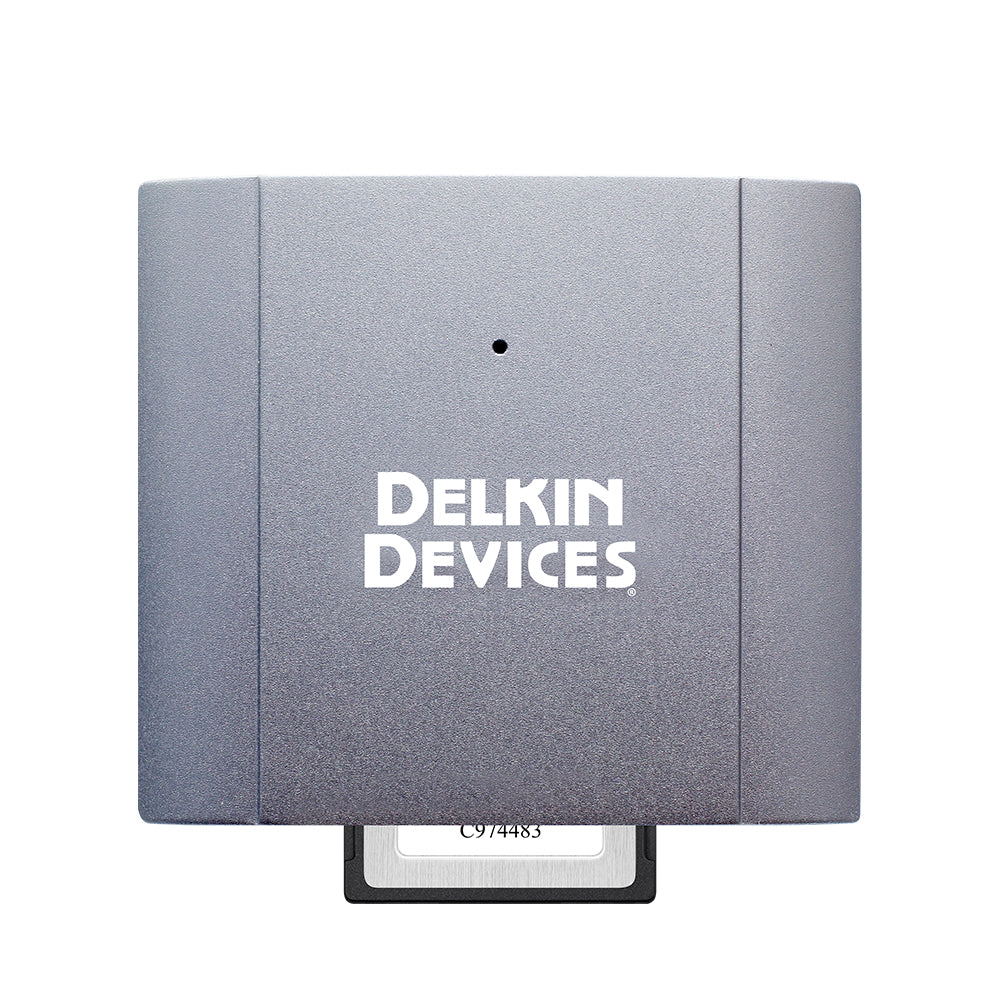 Delkin Devices USB 3.2 CFexpress Type B Single Slot Memory Card Reader top view