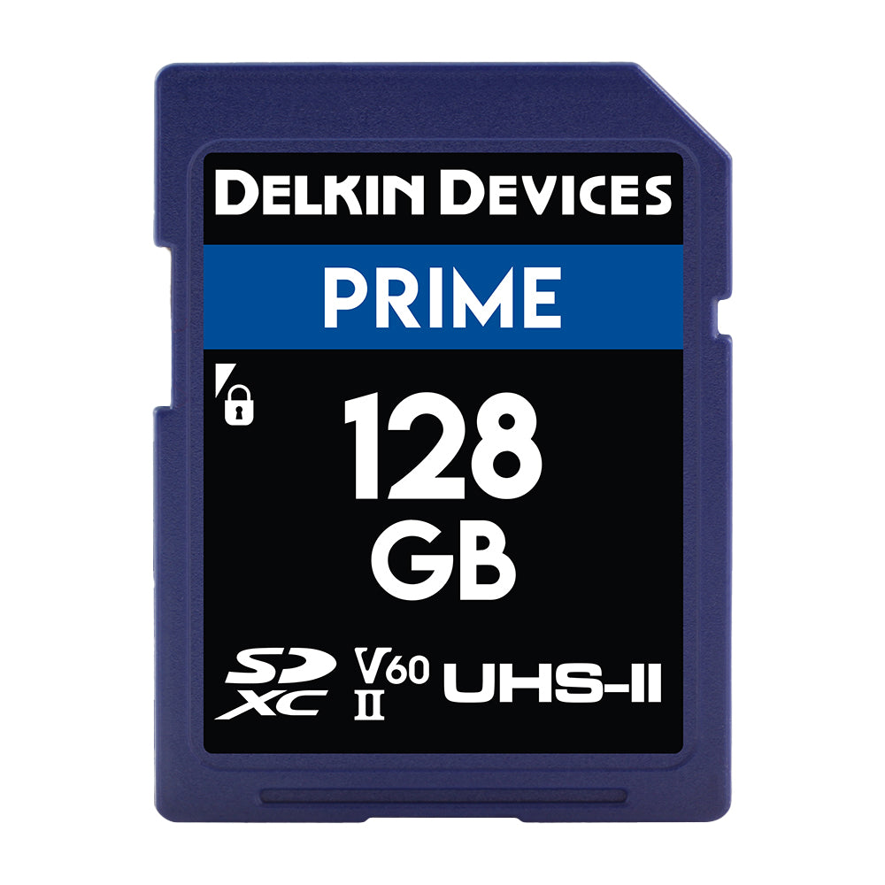 Delkin Devices PRIME UHS-II (V60) SDXC Memory Cards (128GB-1TB)