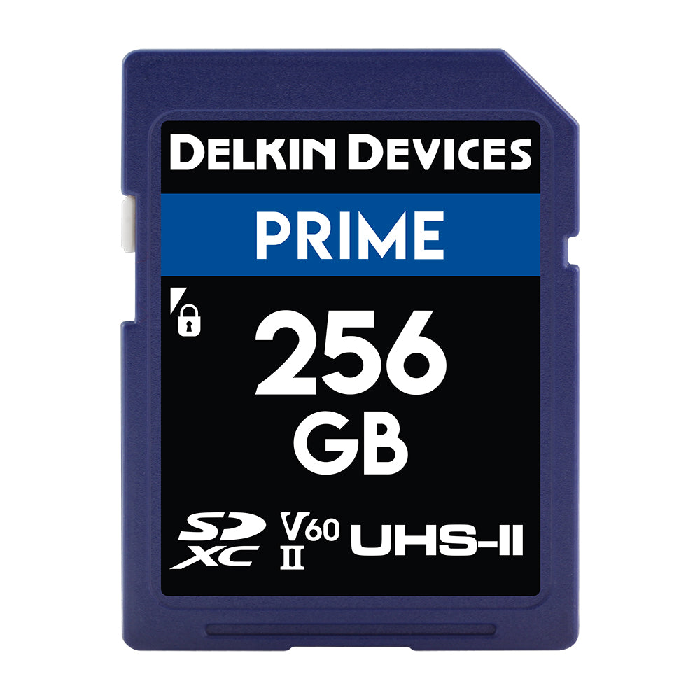 Delkin Devices PRIME UHS-II (V60) SDXC Memory Cards (128GB-1TB)