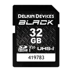 Delkin Devices BLACK V30 UHS-I Rugged SDXC Memory Card 32GB front