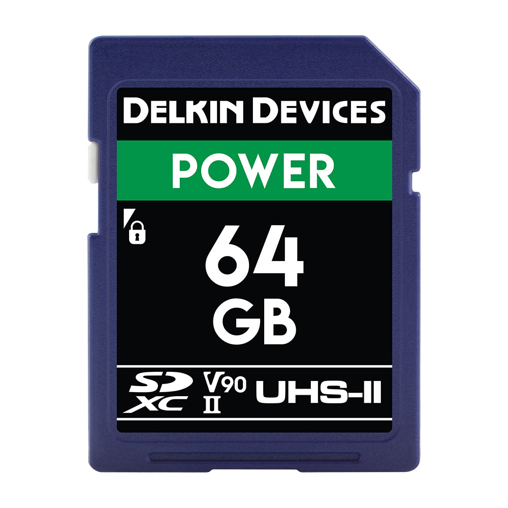 Delkin Devices POWER V90 UHS-II SDXC 64GB Memory Card