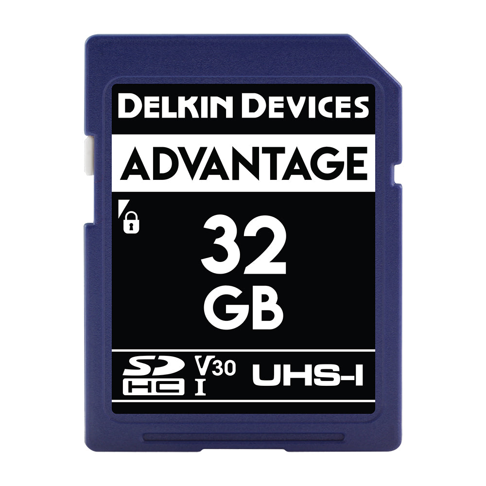 Delkin Devices ADVANTAGE UHS-I (V30) SDXC Memory Cards (16GB-64GB)