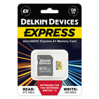 Delkin Devices EXPRESS UHS-I (V30) microSD Memory Cards (128GB-512GB)