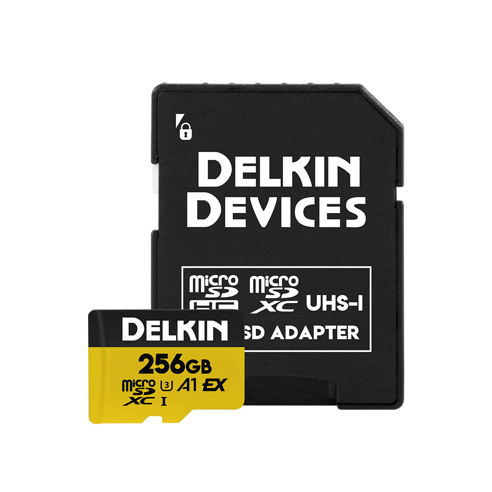 Delkin Devices EXPRESS UHS-I (V30) microSD Memory Cards (128GB-512GB)