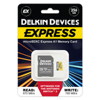 Delkin Devices EXPRESS UHS-I (V30) microSD Memory Cards (128GB-512GB)
