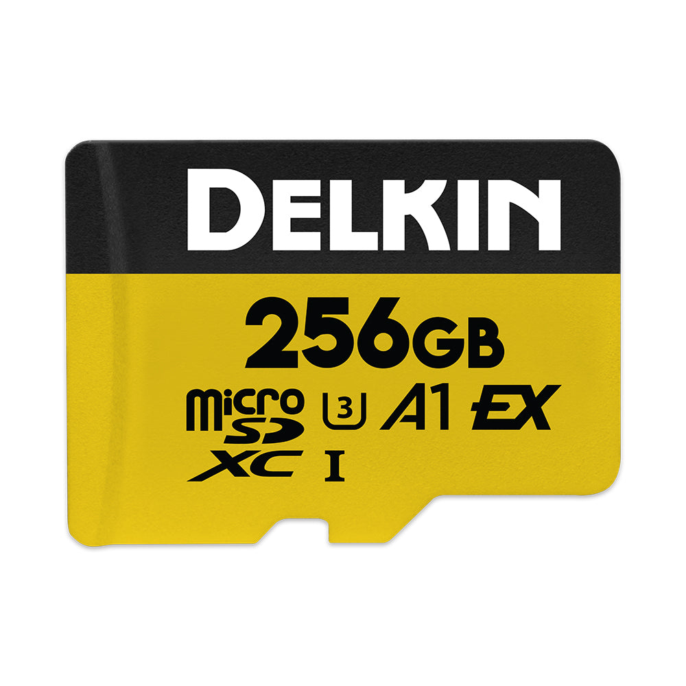 Delkin Devices EXPRESS UHS-I (V30) microSD Memory Cards (128GB-512GB)