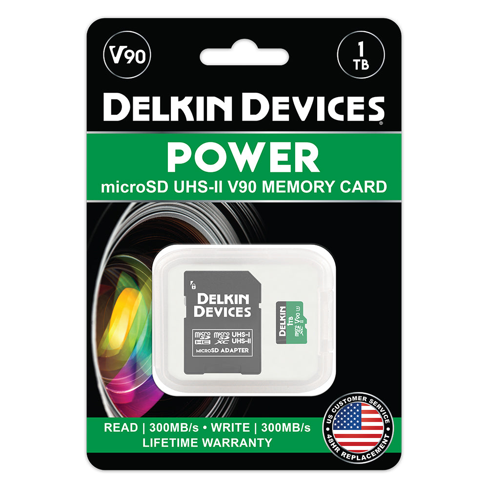 Delkin Devices POWER UHS-II 1 TB V90 microSD Package