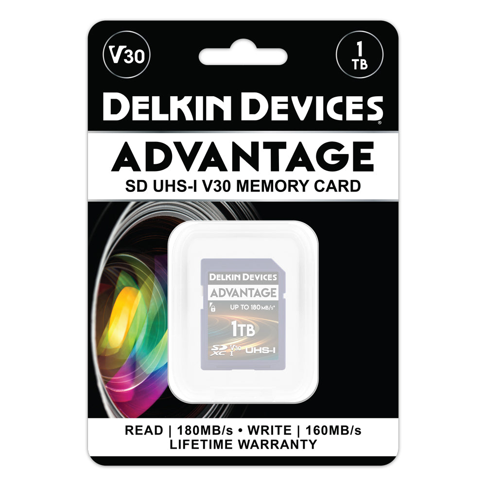 Delkin Devices ADVANTAGE UHS-I (V30) SDXC Memory Cards (128GB-1TB)