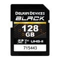 Delkin Devices BLACK V60 UHS-II Rugged SDXC Memory Card 128GB front