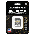 Delkin Devices BLACK V60 UHS-II Rugged SDXC Memory Card retail packaging