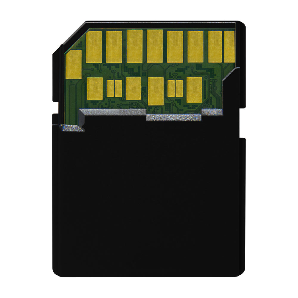 Delkin Devices Back BLACK V90 UHS-II Rugged SDXC Memory Card 512GB