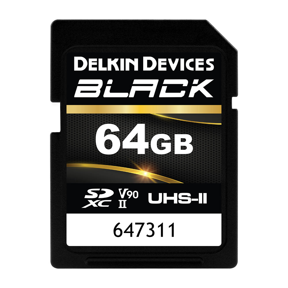 Delkin Devices BLACK V90 UHS-II Rugged SDXC Memory Card 64GB product image