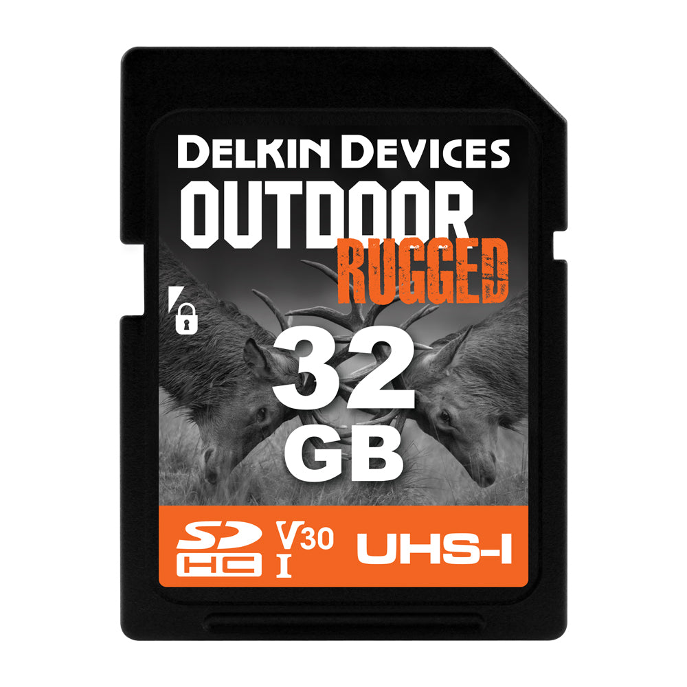 Delkin Devices Outdoor RUGGED UHS-I (V30) SDHC Memory Cards (32GB-64GB)