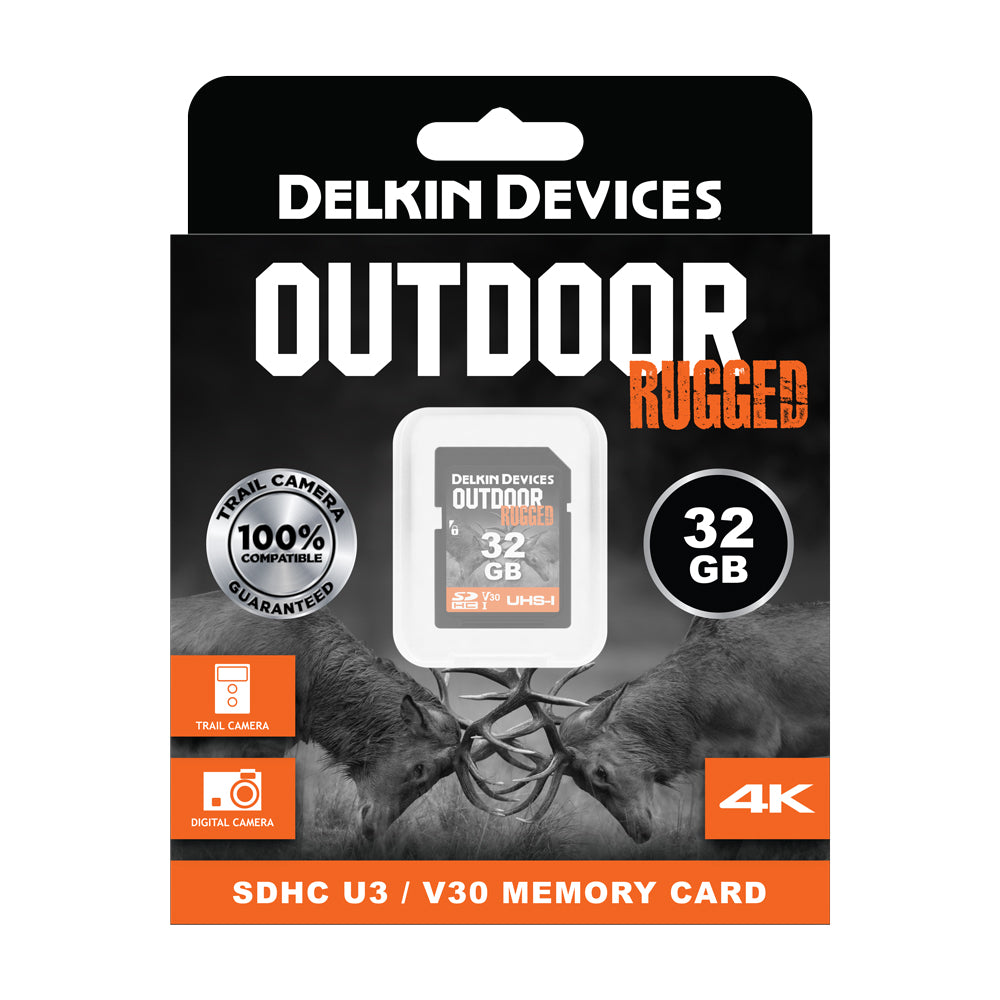 Delkin Devices Outdoor RUGGED UHS-I (V30) SDHC Memory Cards (32GB-64GB)