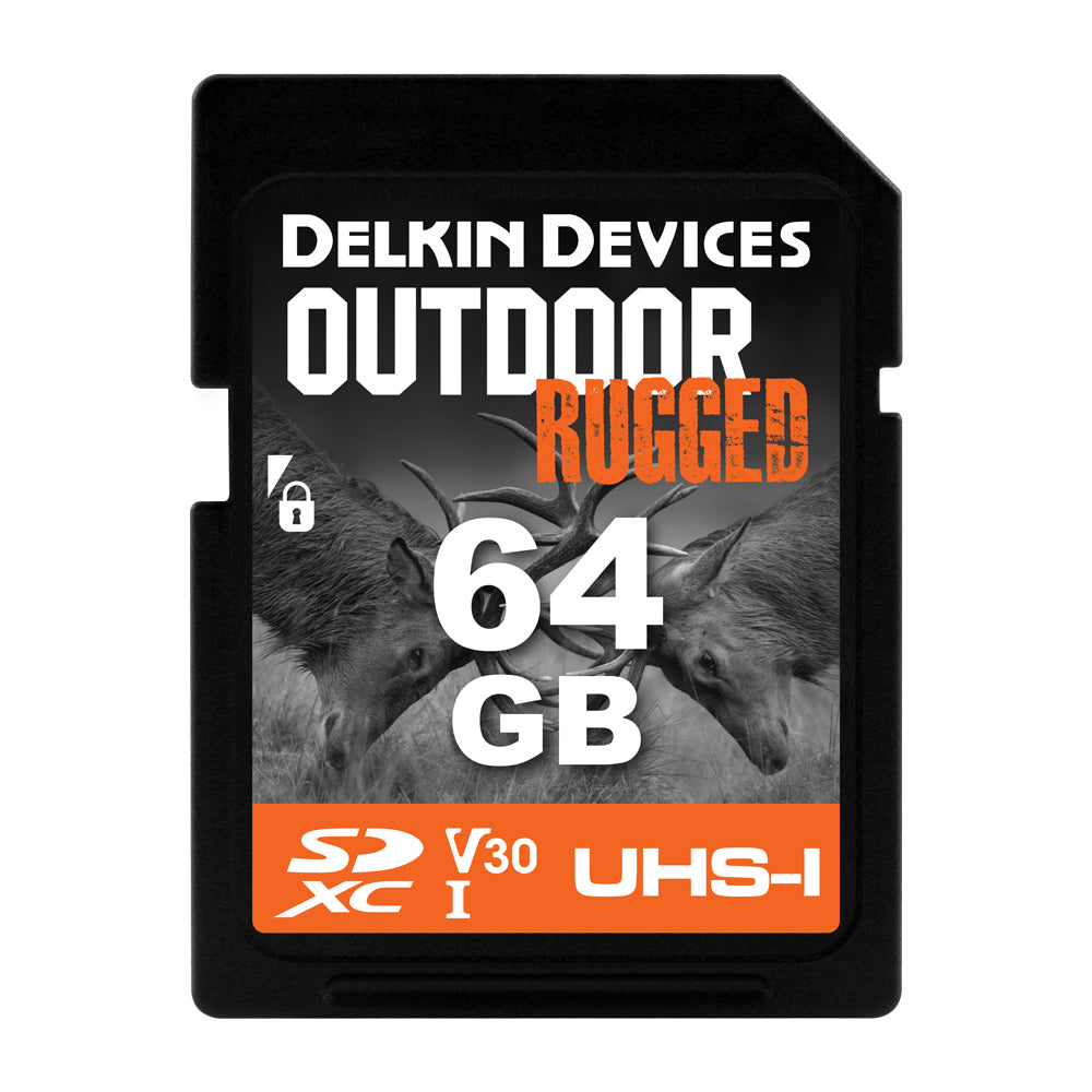 Delkin Devices Outdoor RUGGED UHS-I (V30) SDHC Memory Cards (32GB-64GB)