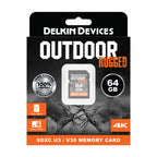 Delkin Devices Outdoor RUGGED UHS-I (V30) SDHC Memory Cards (32GB-64GB)