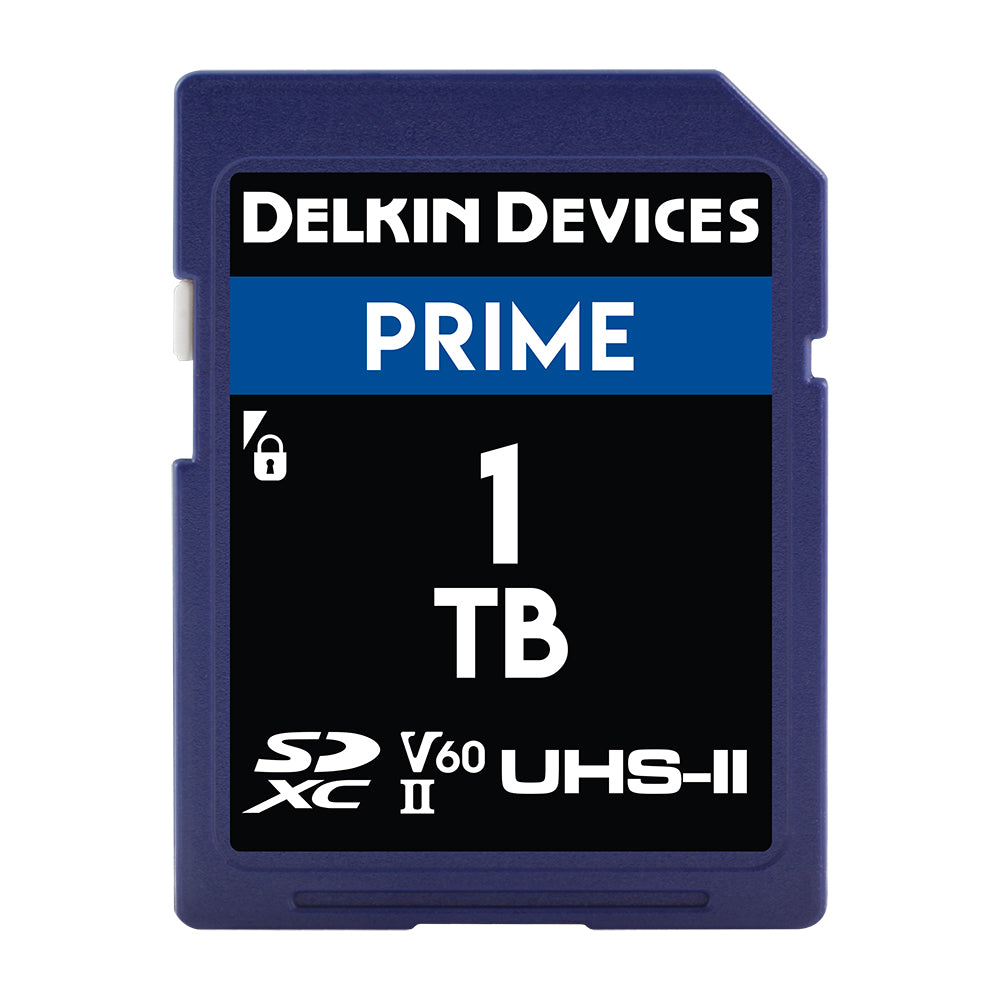 Delkin Devices PRIME UHS-II (V60) SDXC Memory Cards (128GB-1TB)
