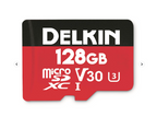 Delkin Devices 128GB microSDXC UHS-I V30 Memory Card with SD Adapter