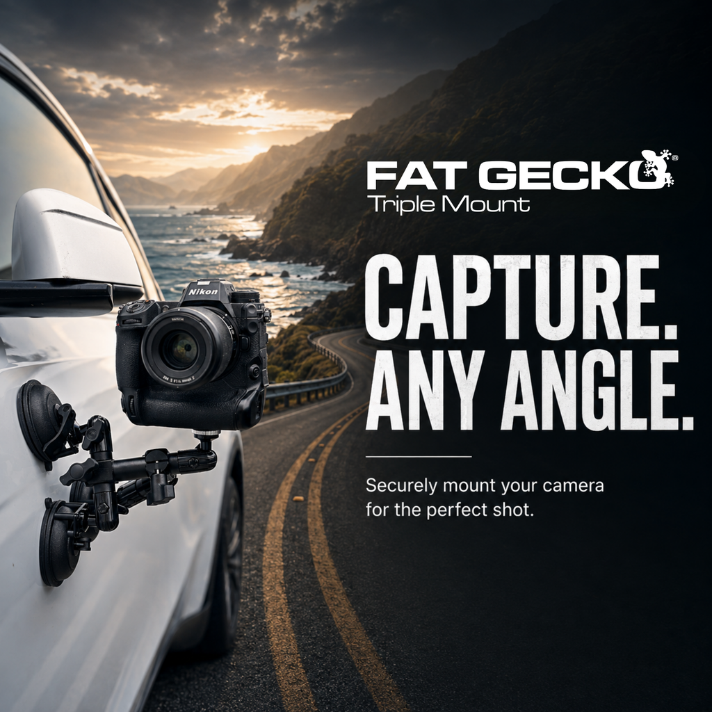 Fat Gecko Triple Suction Camera Mount (FGTRPL-BX)